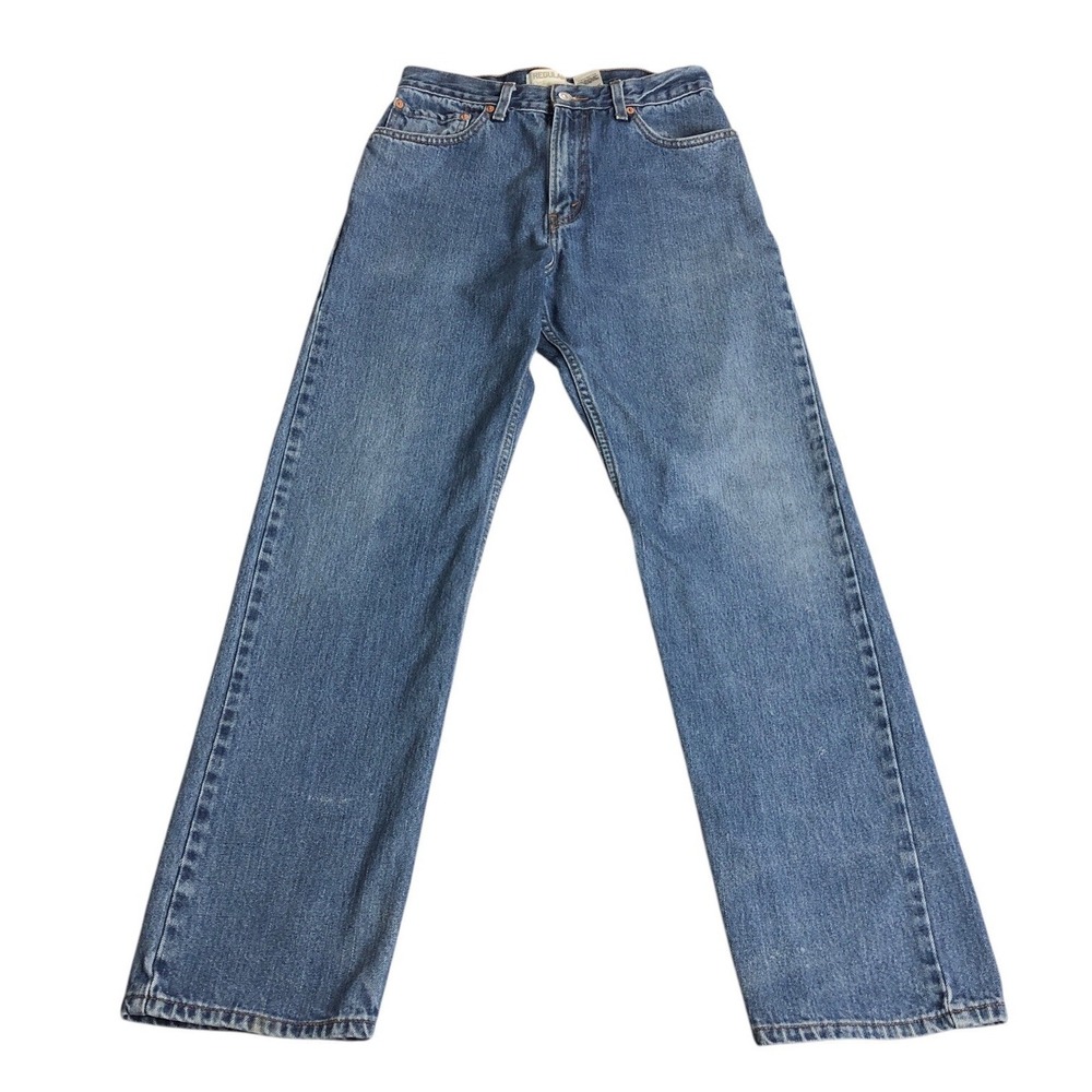 Y2K Levi's 505 Jeans Mens 34x34 Blue Denim Straight Leg Medium Wash Work Western